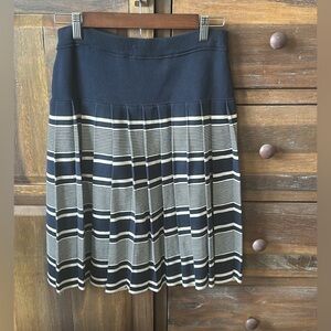 Tory Burch Pleaded Knit Midi Skirt